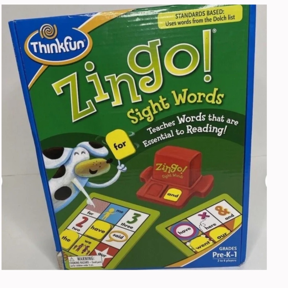 Think! Zingo! Sight Words Game - prek-1